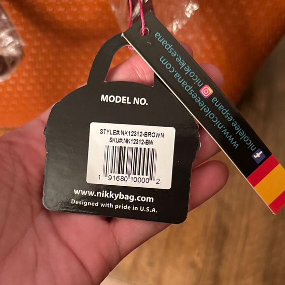 NWT Nikky by Nicole Lee Brown Tote Bag - Picture 3 of 6